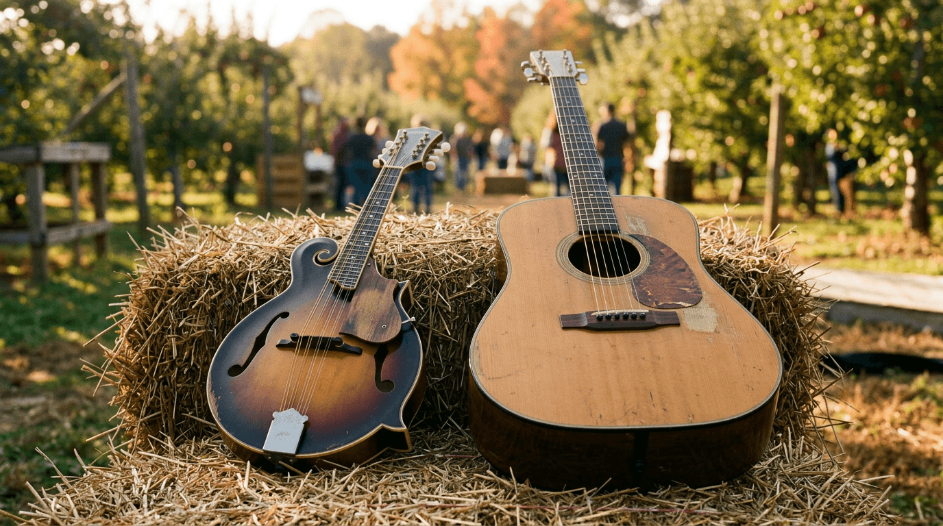 Free Bluegrass and Gospel Festival Fills Aaron Family Orchards Today
